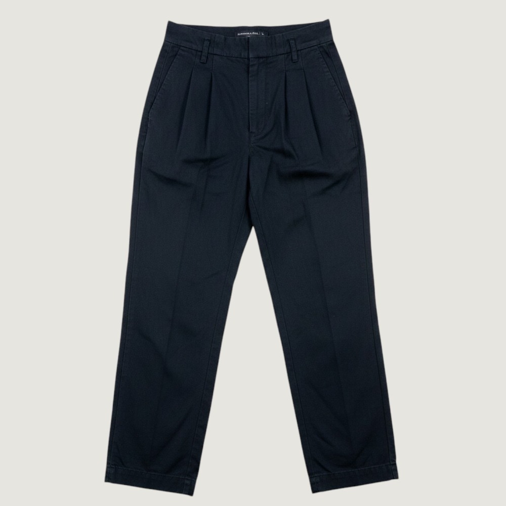 Abercrombie & Fitch Pleated Trousers Women S Black High Rise 100% Lyocell Pants